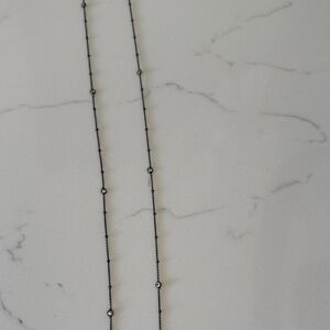 Chic Black Beaded Necklace